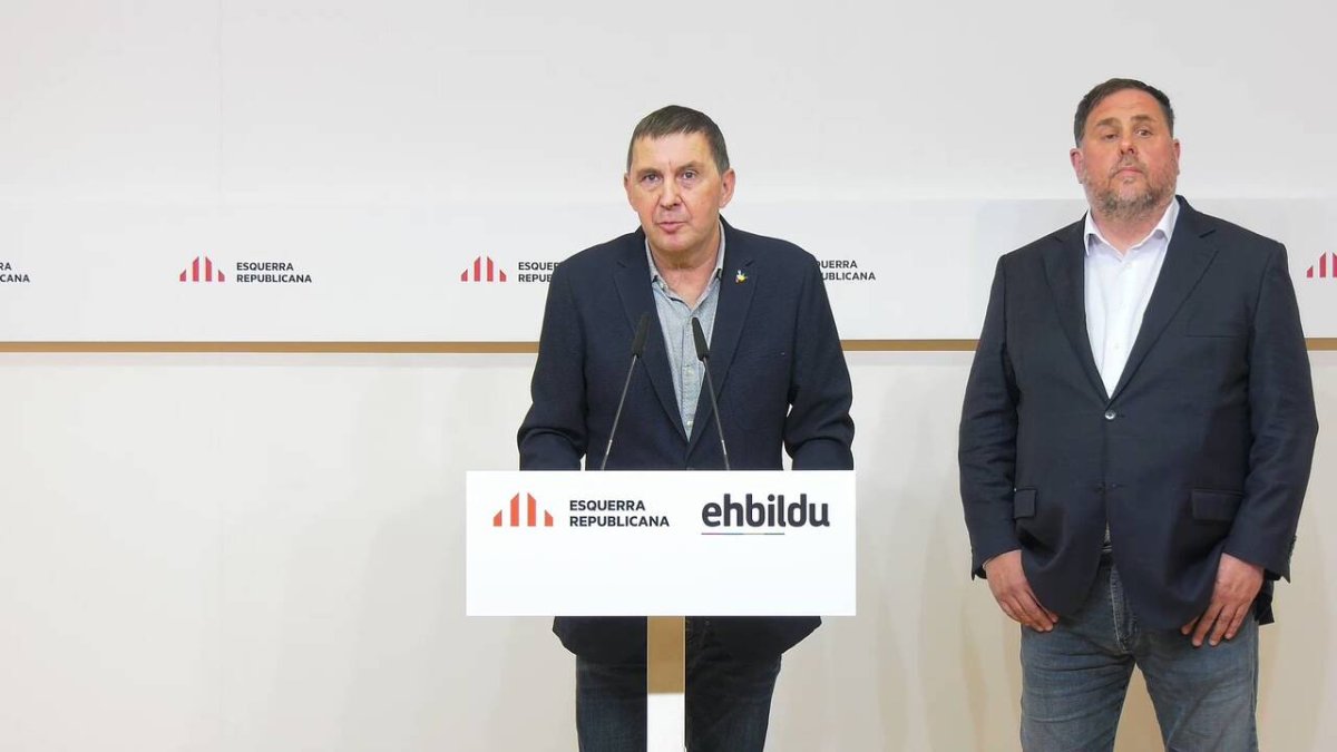 Otegui y Junqueras.