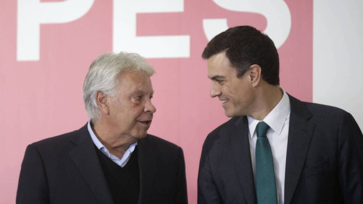 Felipe González y Pedro Sánchez