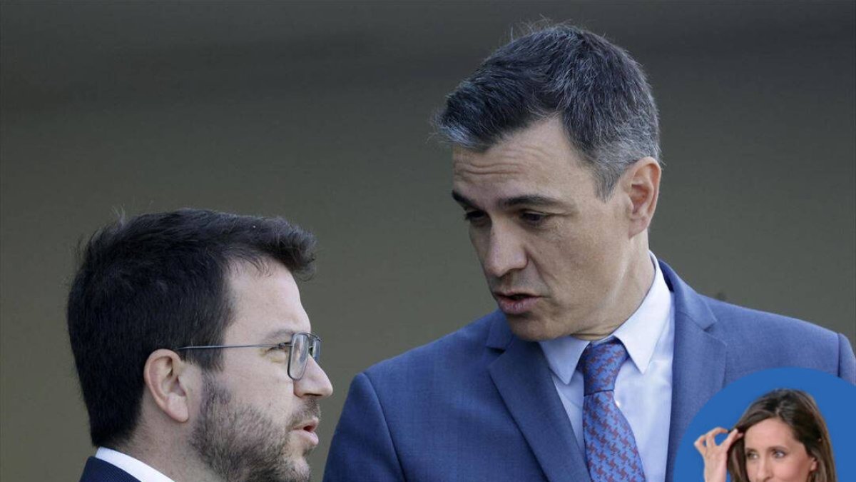 Pedro Sánchez y Pere Aragonés.