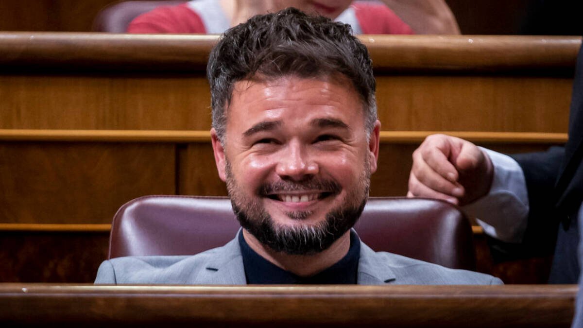 El portavoz de ERC en el Congreso de los Diputados, Gabriel Rufián.