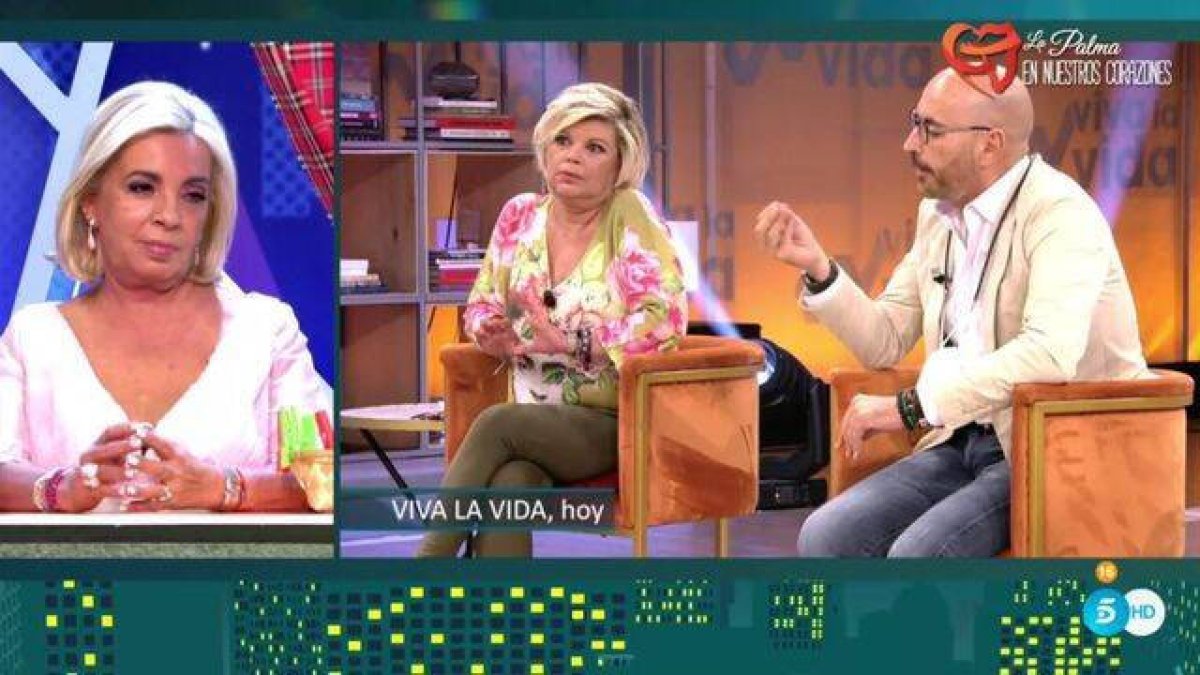 Carmen Borrego, durante su entrevista en el Deluxe