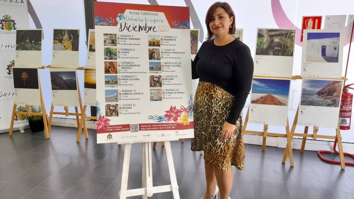 Orihuela presenta las ‘rutas Turísticas’ programadas para diciembre