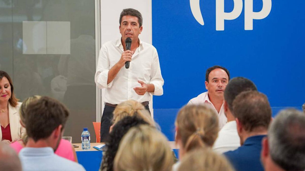 Carlos Mazón con Catalá y Pérez Llorca en la junta del PPCV