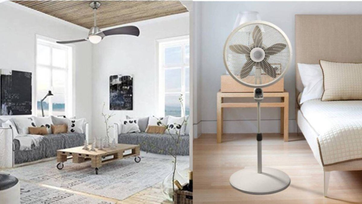 ¿Ventiladores de techo o de pie?