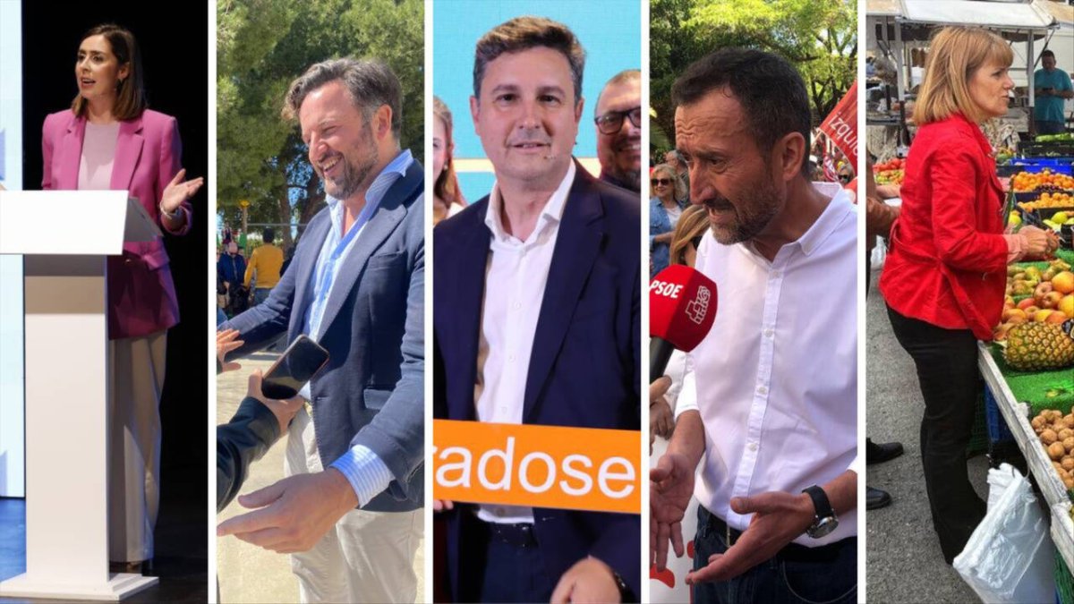 Candidatos a la alcaldía de Elche que ya cuenta con representación en el Ayuntamiento.