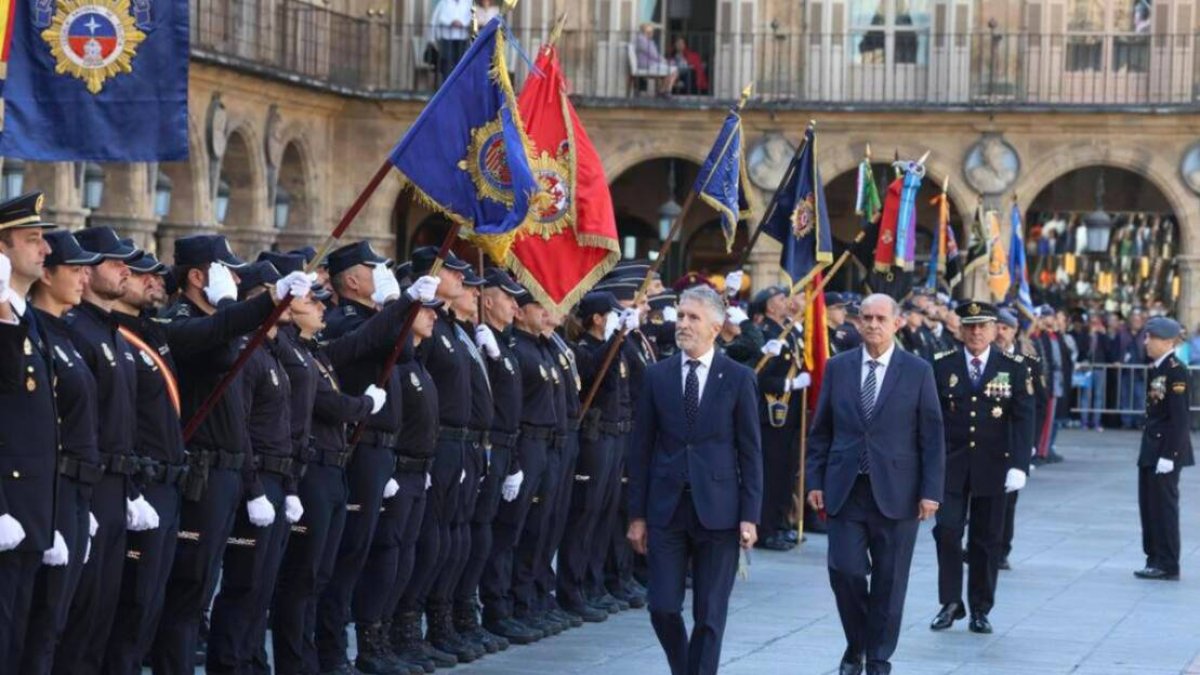 Marlaska en Salamanca en el Día de la Policía Nacional