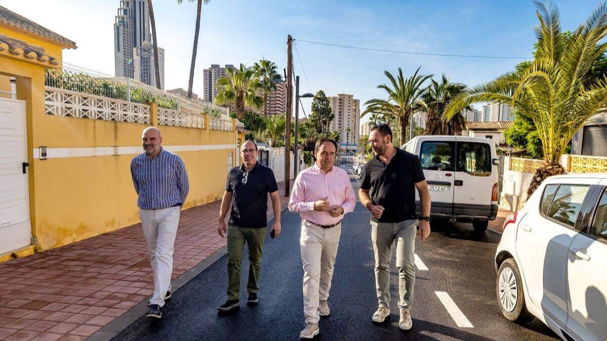 Finaliza la reurbanización de la Avda. Mimosas y el carrer Salvia de Finestrat