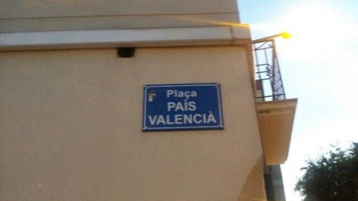 Plaza del 'país valencià' en Puçol que dejará de existir