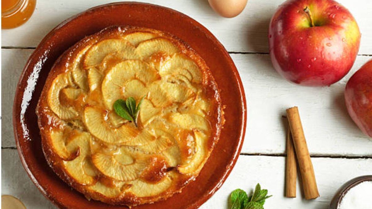 Tarta de manzana con hojaldre