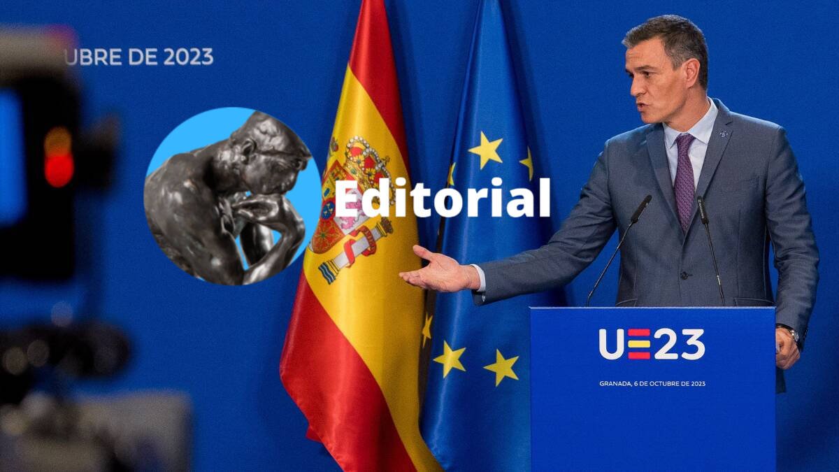 El líder del PSOE y presidente del Gobierno en funciones, Pedro Sánchez, tras la reunión informal de Jefes de Estados o de Gobierno de la Unión Europea en Granada.