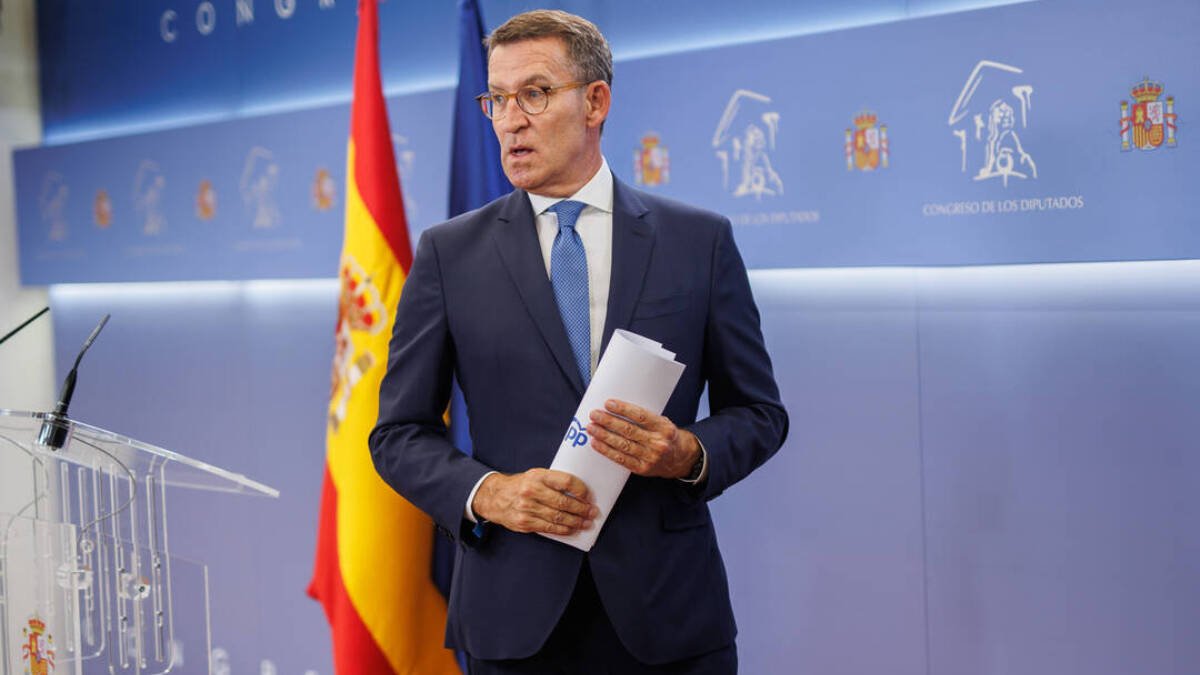 El presidente del PP y candidato a la Presidencia de España, Alberto Núñez Feijóo.