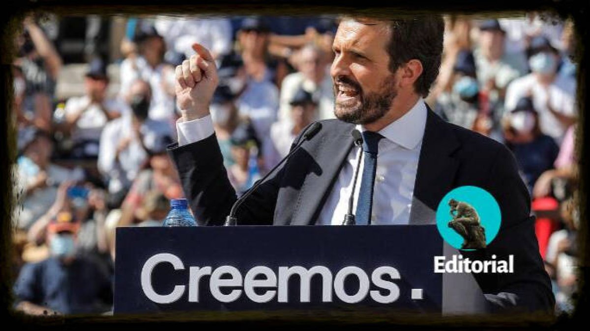 Pablo Casado, en Valencia