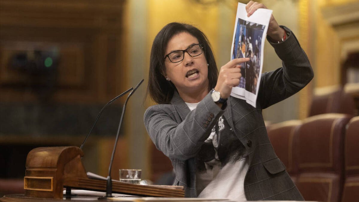 La diputada del Partido Popular, Ana Vázquez Blanco, interviene durante una sesión en el Congreso de los Diputados.