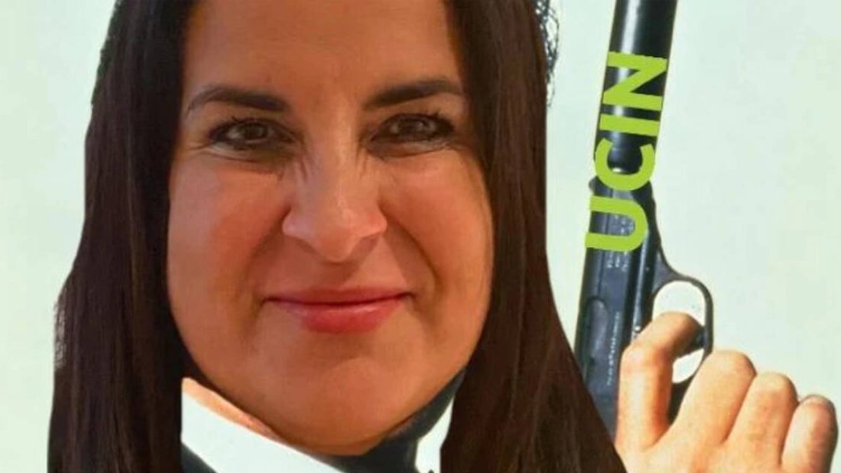 Eva Tejedor, alcaldesa de San Antonio, en un meme publicado por ella