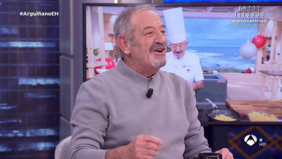 Karlos Arguiñano presenta en 'El Hormiguero' su libro de recetas.
