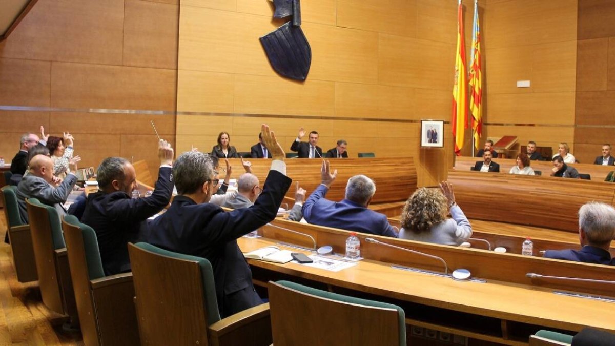 Pleno de presupuestos de la Diputación de Valencia