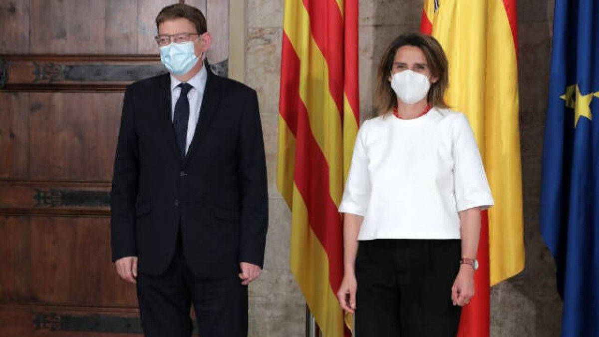 Ximo Puig y Teresa Ribera en un reciente encuentro en Valencia