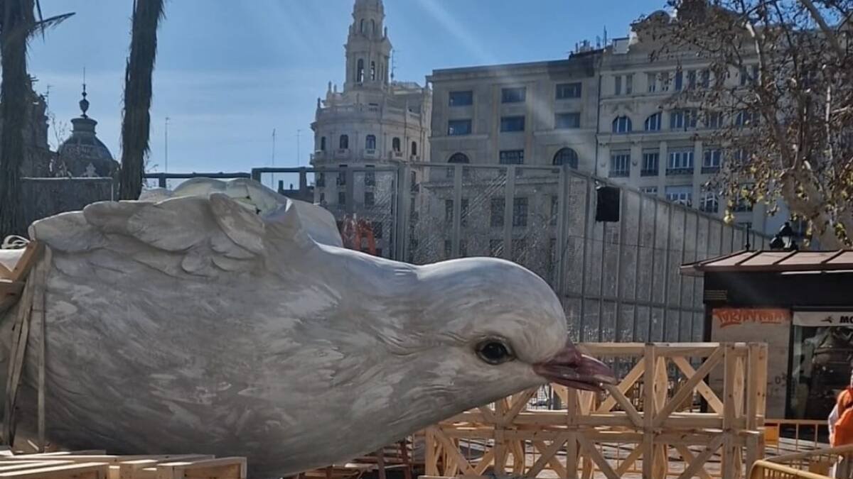Las palomas de la falla municipal comienzan a alzar el vuelo
