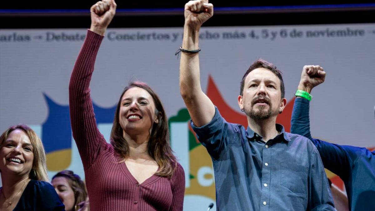 Irene Montero con Pablo Iglesias