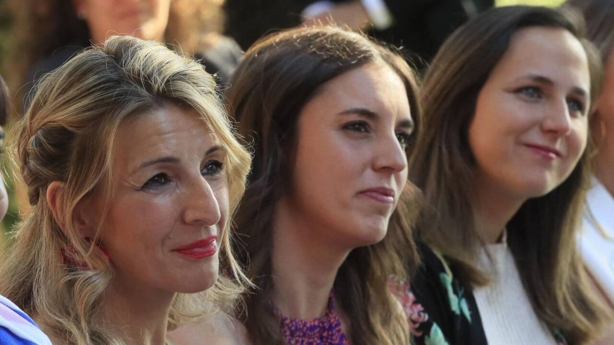 Díaz, Montero y Belarra.