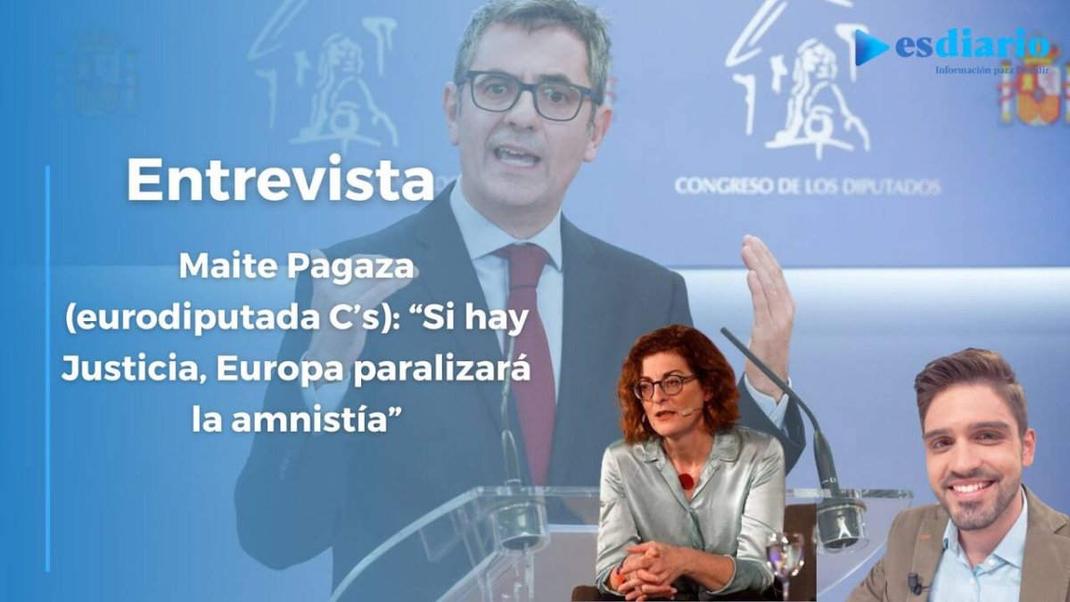 Al fondo de la imagen se ve a Félix Bolaños, ministro de la Presidencia