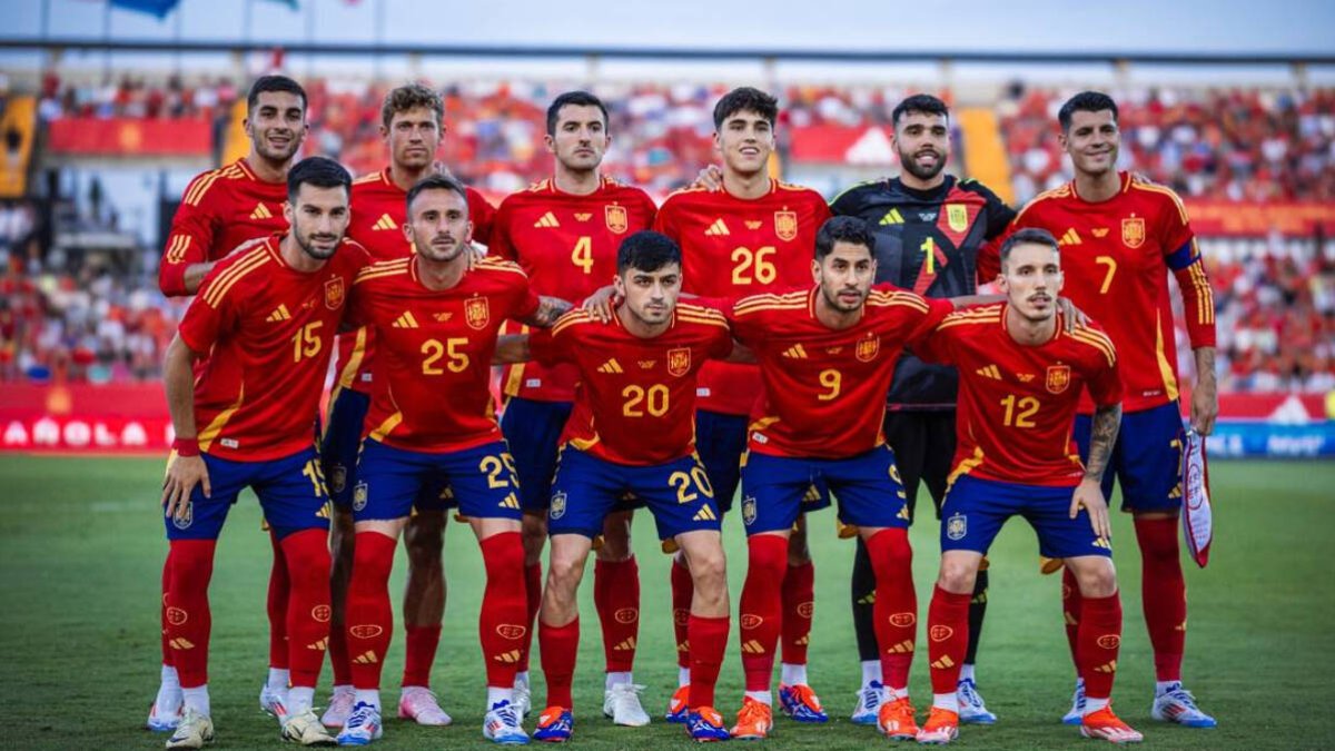 Combinado español en el partido amistoso contra Andorra