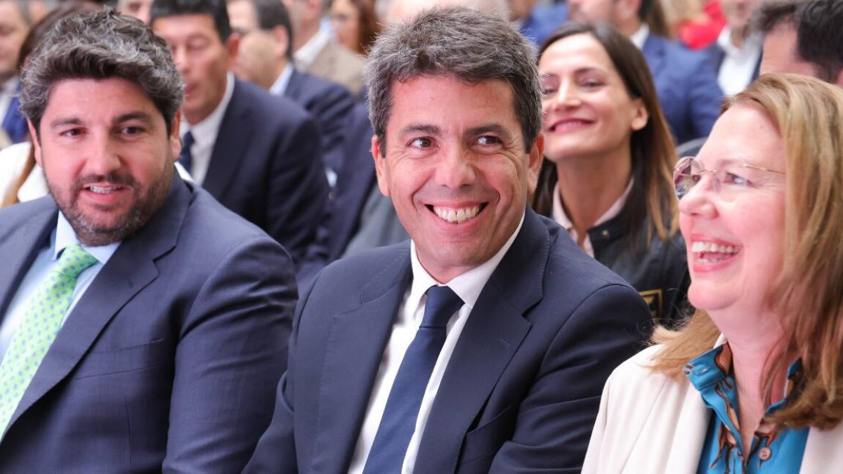 Mazón junto a López Miras en el cuadragesimoquinto aniversario del trasvase Tajo-Segura