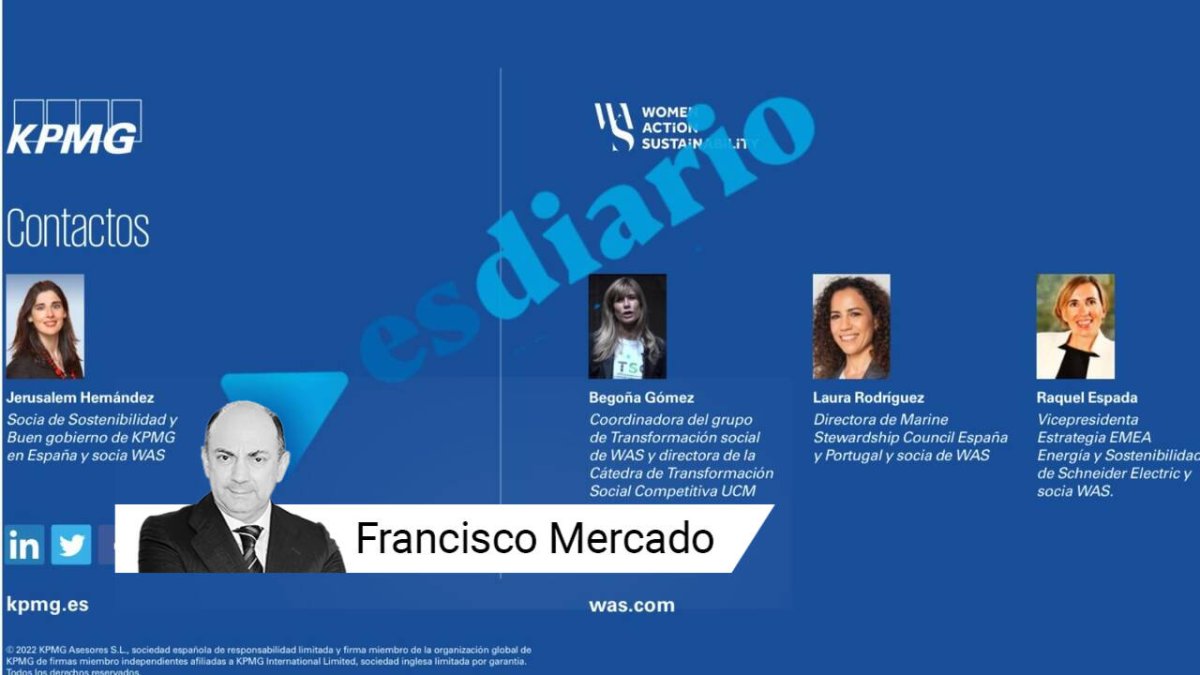 KPMG, anunciando a Begoña Gómez