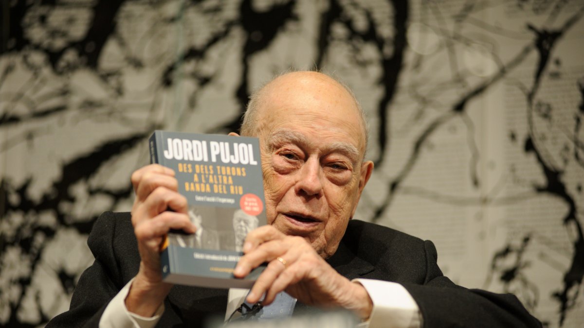 El expresidente de Catalunya Jordi Pujol durante la presentación de su libro en febrero de 2023.
