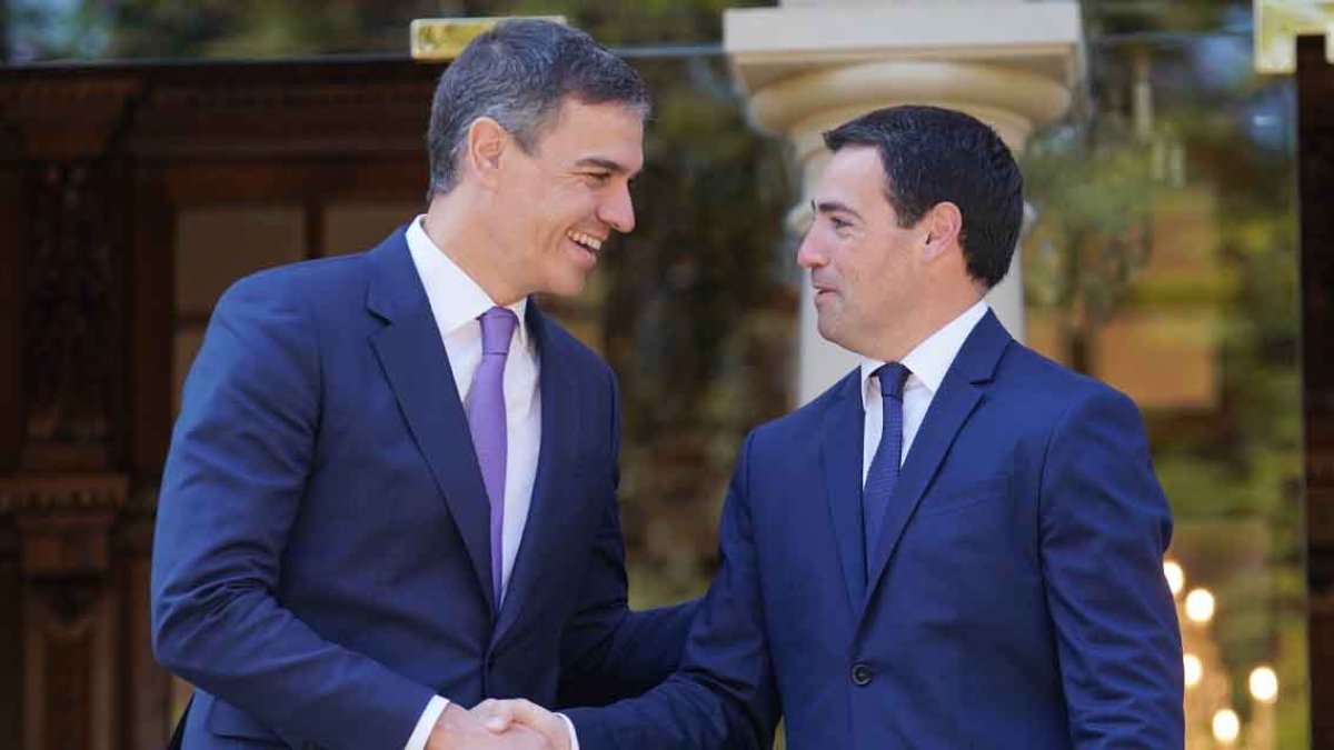 Pedro Sánchez e Ignacio Pradales