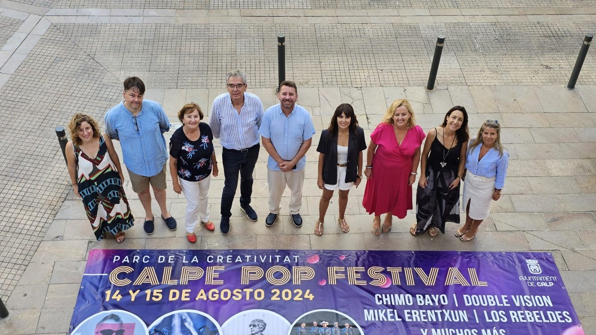Presentación del cartel Pop Festival de Calpe