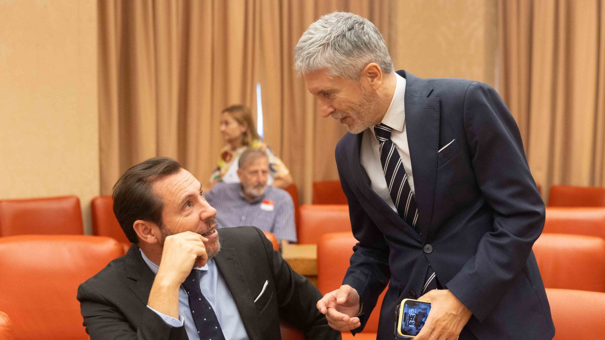 Fernando Grande-Marlaska con Óscar Puente