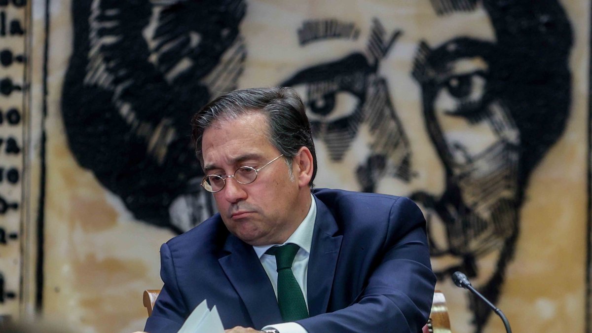 El ministro de Asuntos Exteriores, José Manuel Albares, en el Senado