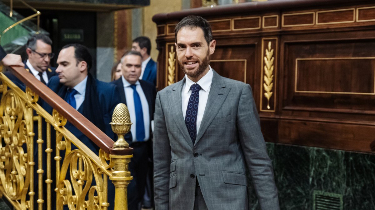El diputado del PP Sergio Sayas en el Congreso.