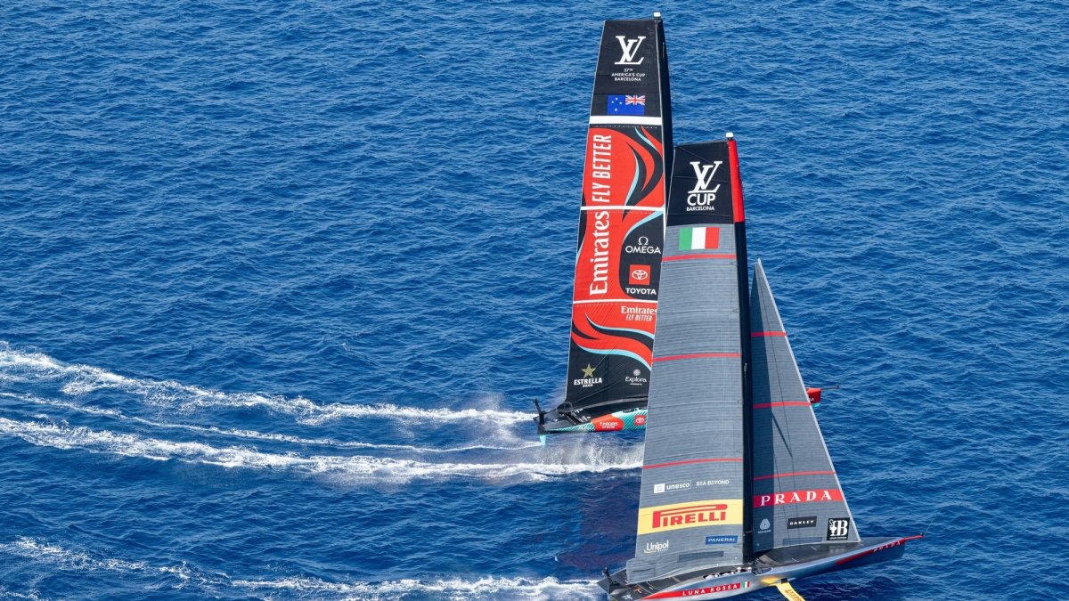 Emirates Team New Zealand y Luna Rossa Prada Pirelli en la Copa América de vela
RICARDO PINTO / AMERICA'S CUP
29/8/2024
