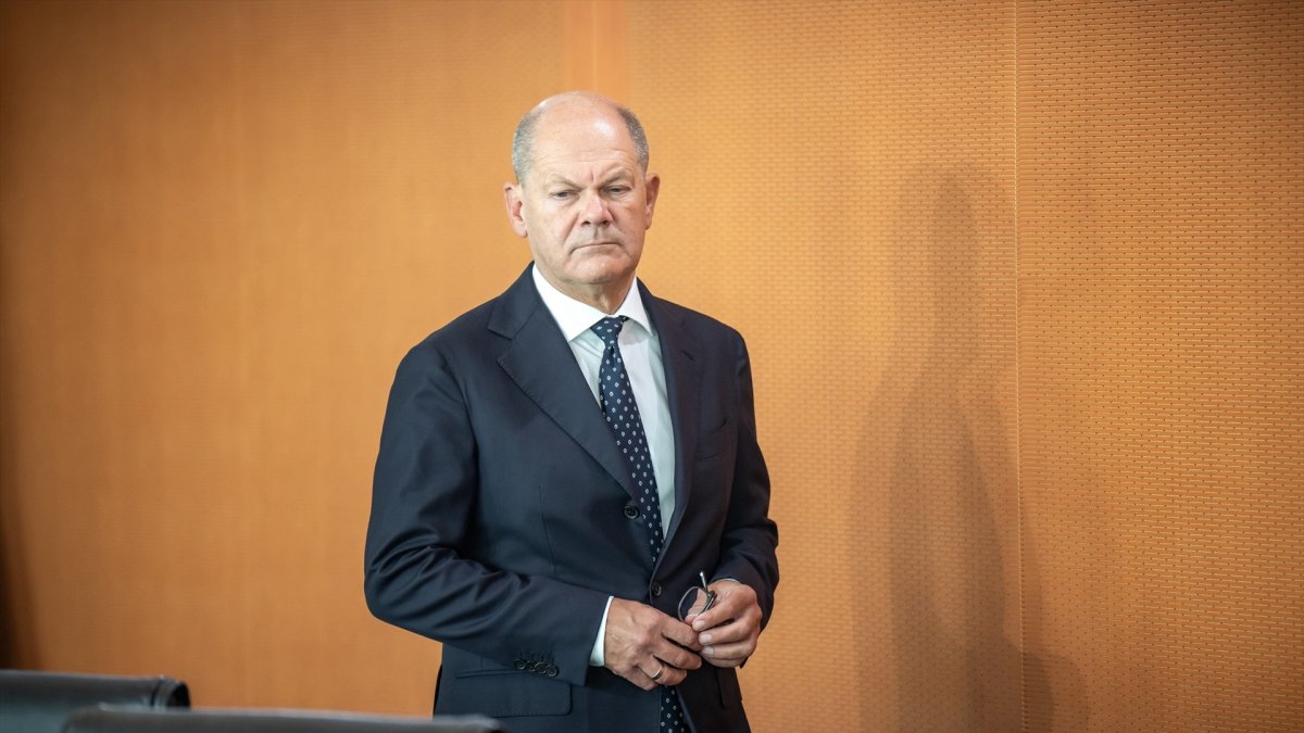 04 September 2024, Berlin: German Chancellor Olaf Scholz Boris Pistorius arrives at the Federal Cabinet meeting in the Chancellery. Photo: Michael Kappeler/dpa
04/9/2024 ONLY FOR USE IN SPAIN