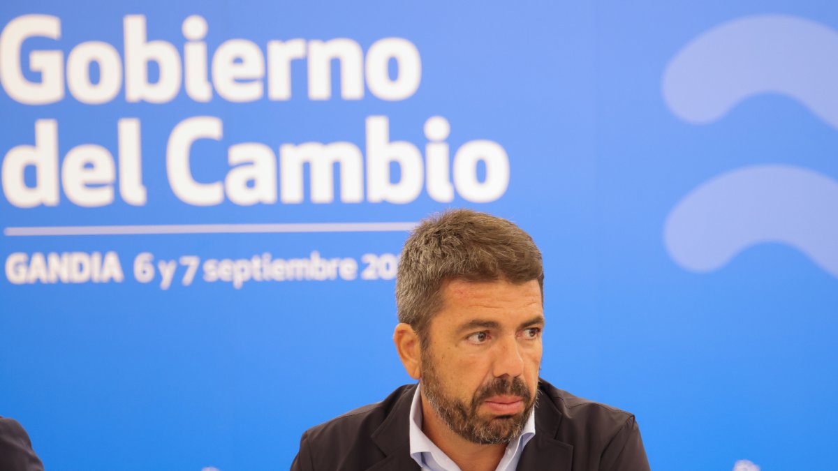 Carlos Mazón en la jornada de su Consell en Gandia