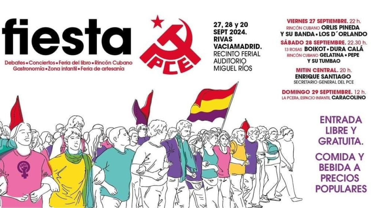 Cartel de la fiesta del PCE