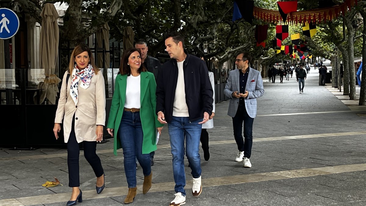 La portavoz y secretaria general del PSOE en Burgos, Esther Peña.