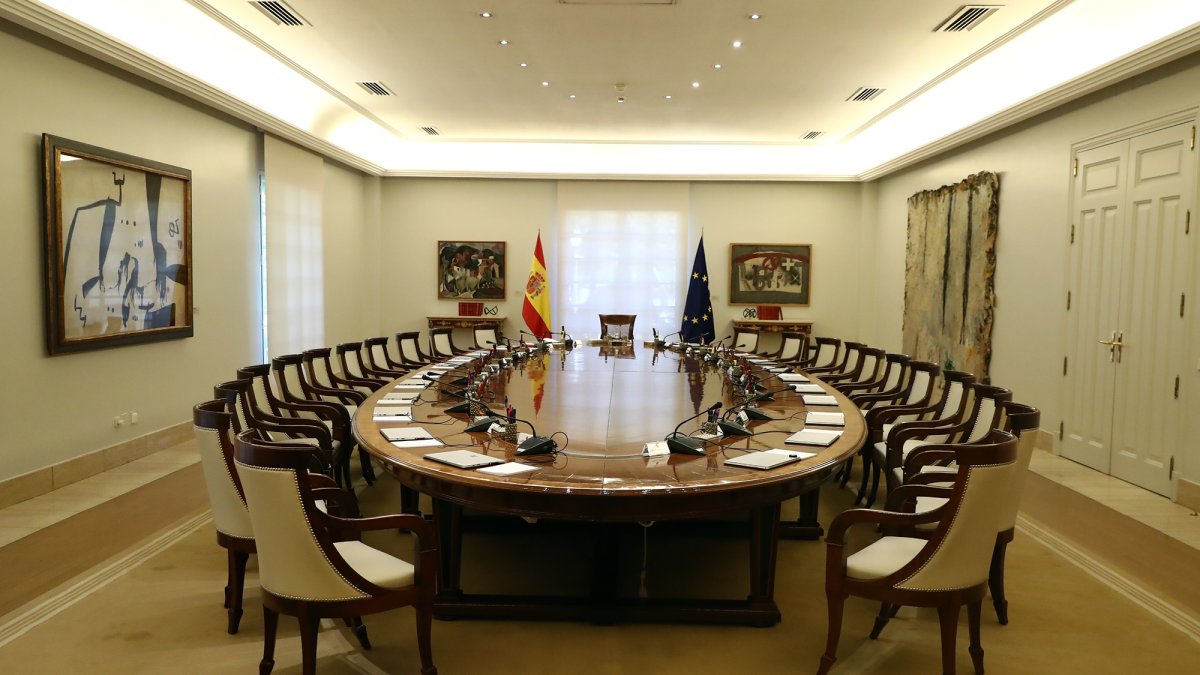 Sala de reuniones del consejo de ministros