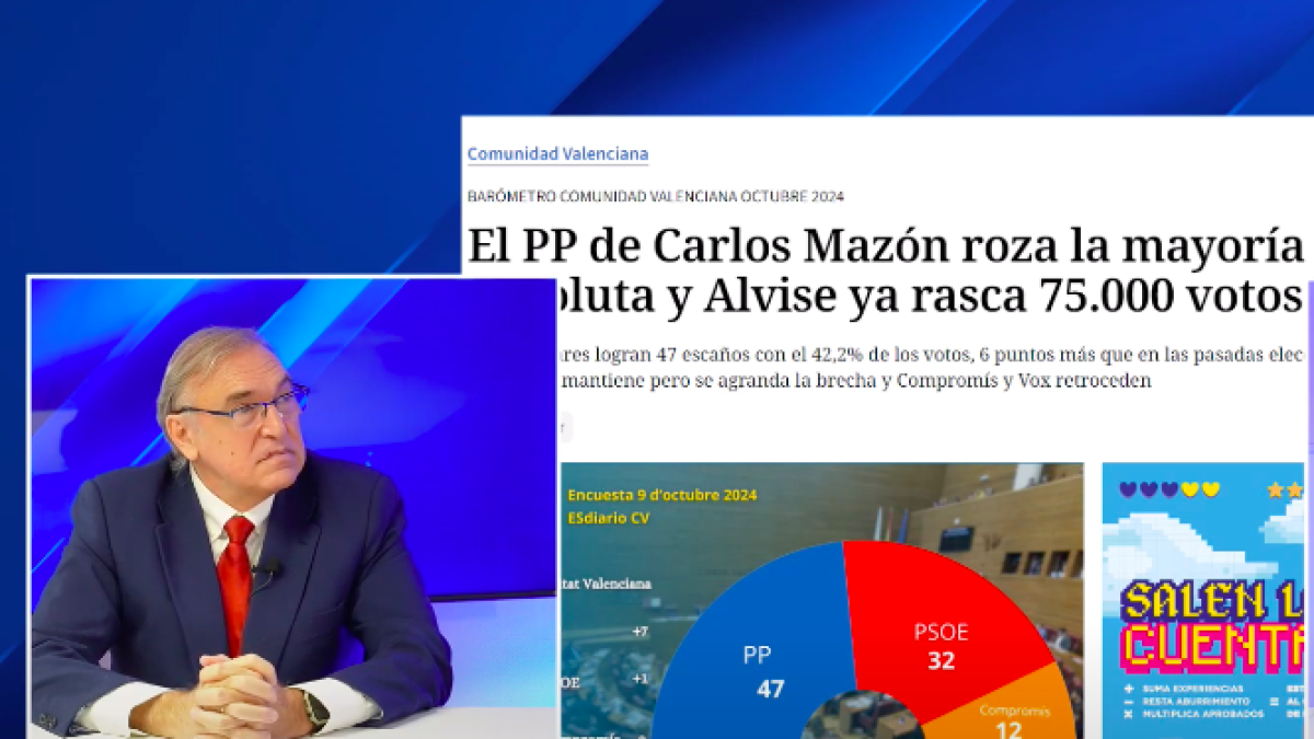 Arcadio Mateo, director de Demoscopia y Servicios, analiza la encuesta de la Comunitat Valenciana