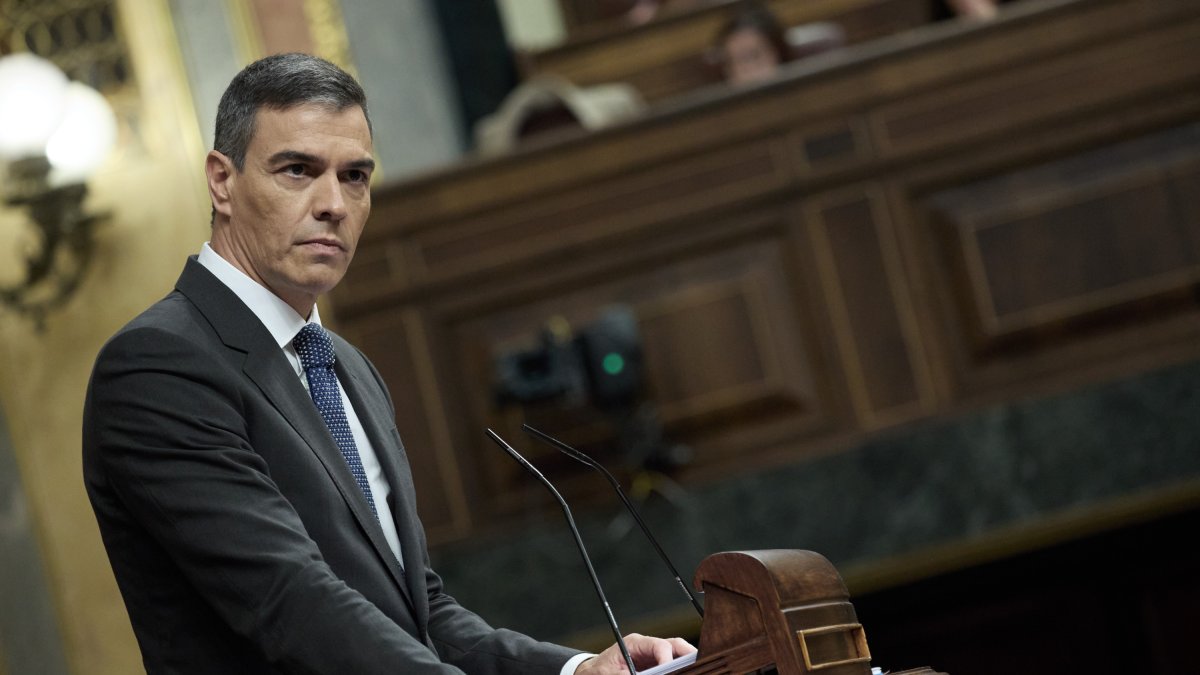 El presidente del Gobierno, Pedro Sánchez