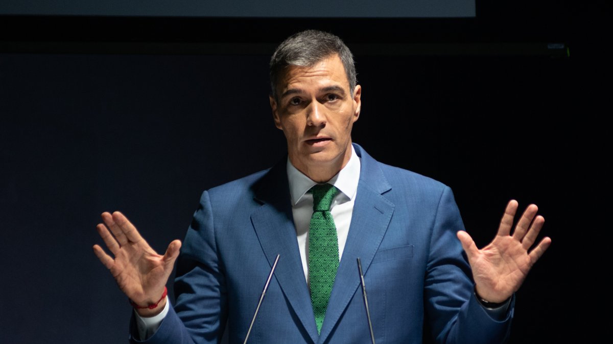 Pedro Sánchez, este lunes en Barcelona.