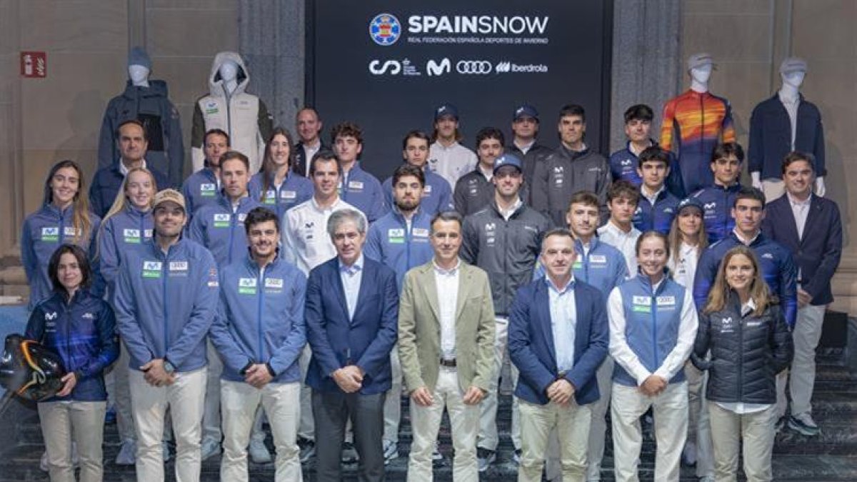 Acto de presentación de lis equipos nacionales de deportes de nieve en Madrid.
