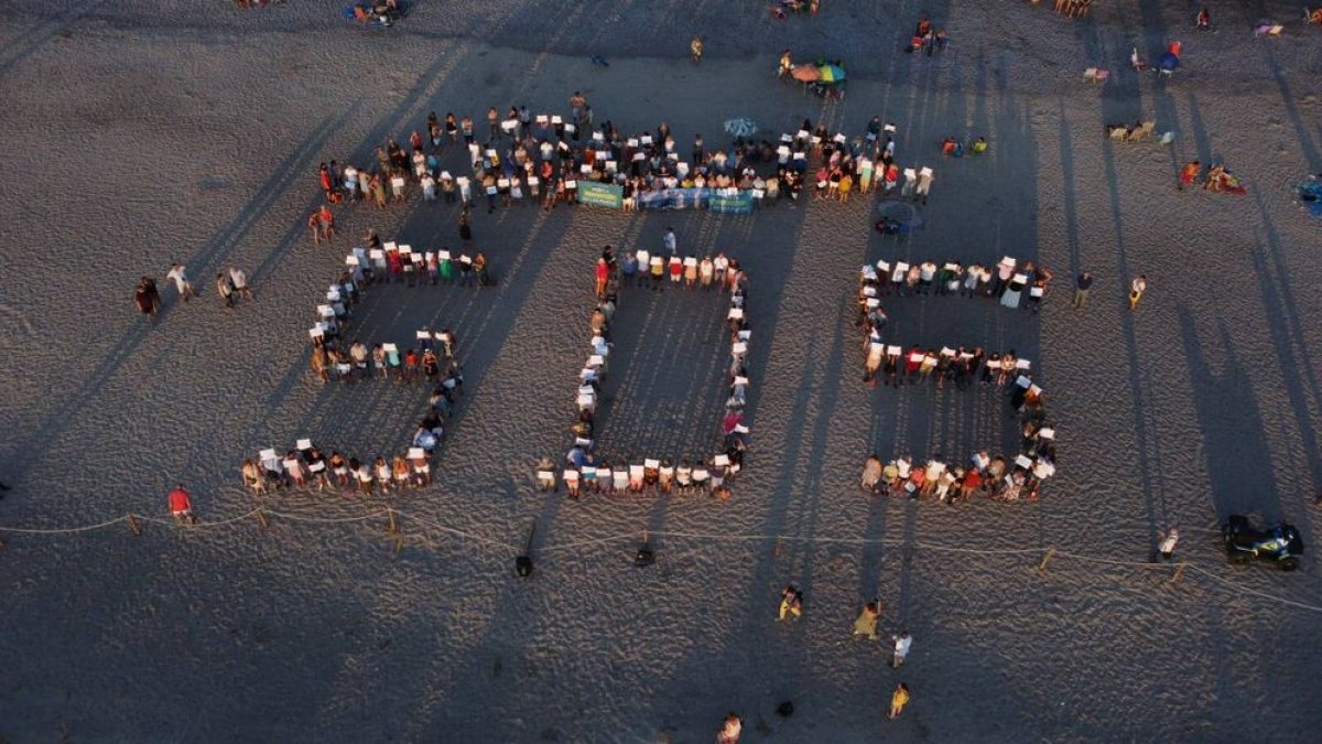 Una protesta de Somos Mediterránea