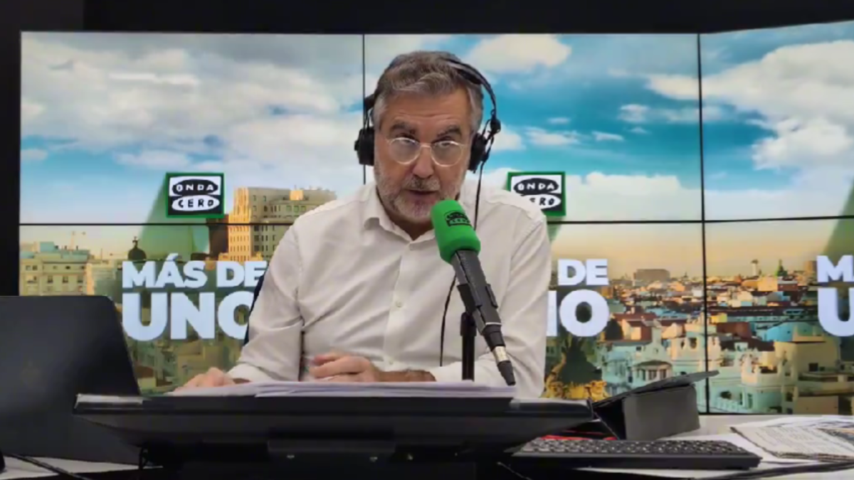 El presentador de 'Más de uno' en Ondacero, Carlos Alsina.