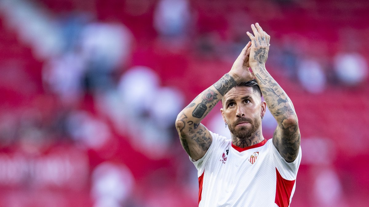 Sergio Ramos, durante su etapa en el Sevilla.