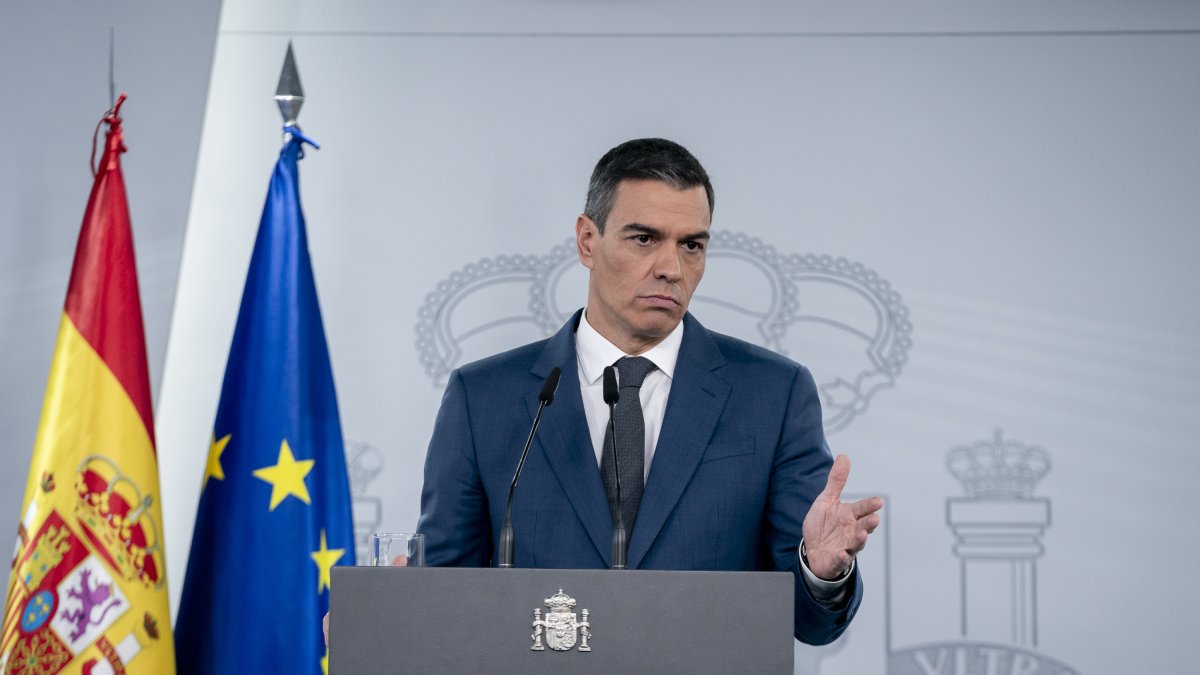 El presidente del Gobierno, Pedro Sánchez