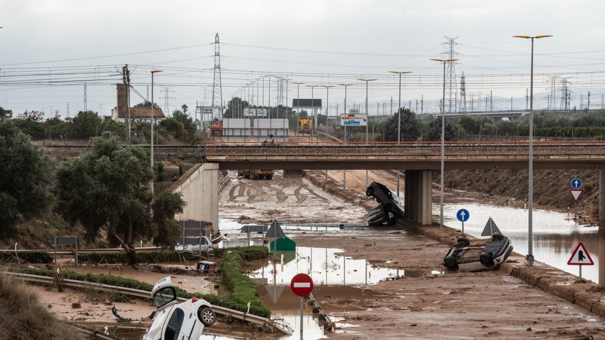 Estragos ocasionados por la DANA, a 4 de noviembre de 2024, en Torrent