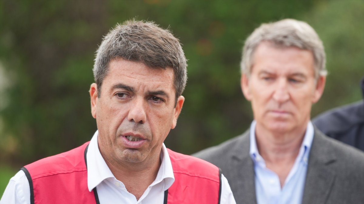 El presidente de la Generalitat Valenciana, Carlos Mazón y el presidente del Partido Popular, Alberto Núñez Feijóo.